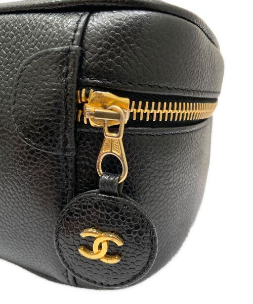 CHANEL（シャネル）CHANEL (シャネル) バニティバッグ ブラック サイズ:19の古着・服飾アイテム