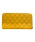 CHANEL (シャネル) ココマークラウンドファスナーウォレット イエロー：80000円