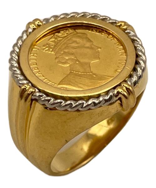 NO BRAND（ノーブランド）NO BRAND (ノーブランド) K18×Pt900コインリング サイズ:15号の古着・服飾アイテム