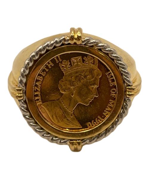 NO BRAND（ノーブランド）NO BRAND (ノーブランド) K18×Pt900コインリング サイズ:15号の古着・服飾アイテム