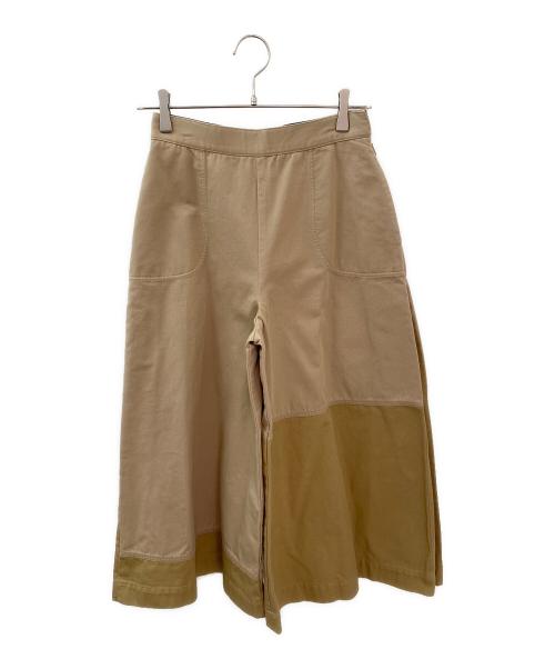 LOEWE（ロエベ）LOEWE (ロエベ) サイドプリーツワイドパンツ カーキ サイズ:34の古着・服飾アイテム