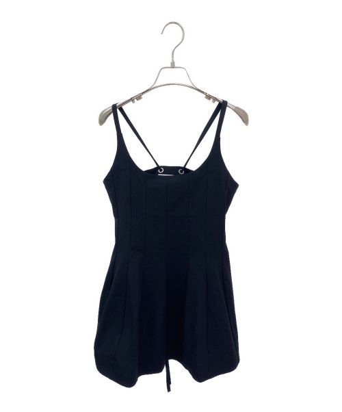 JIL SANDER（ジルサンダー）JIL SANDER (ジルサンダー) プリーツキャミチュニック ブラック サイズ:36の古着・服飾アイテム