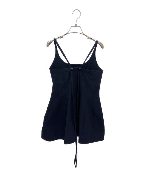 JIL SANDER（ジルサンダー）JIL SANDER (ジルサンダー) プリーツキャミチュニック ブラック サイズ:36の古着・服飾アイテム