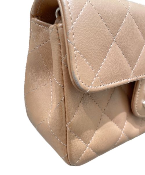 CHANEL（シャネル）CHANEL (シャネル) チェーンショルダーフラップバッグ ベージュ サイズ:17の古着・服飾アイテム
