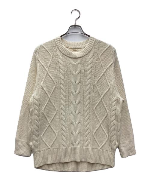 ABYTS（エーバイティーエス）abyts (エーバイティーエス) ケーブルニット アイボリー サイズ:SIZE 1の古着・服飾アイテム