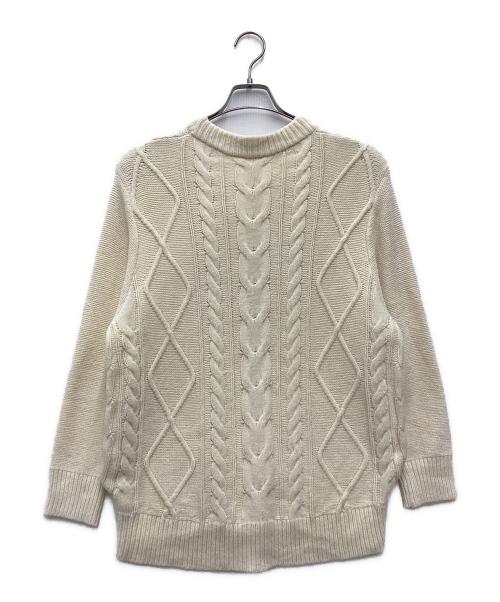ABYTS（エーバイティーエス）abyts (エーバイティーエス) ケーブルニット アイボリー サイズ:SIZE 1の古着・服飾アイテム