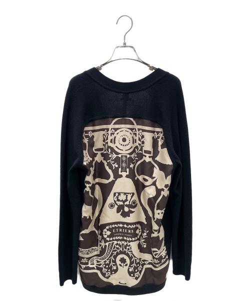 HERMES（エルメス）HERMES (エルメス) ツイルレーヌ ニットカーディガン マルチカラー サイズ:34の古着・服飾アイテム