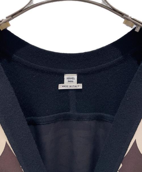 HERMES（エルメス）HERMES (エルメス) ツイルレーヌ ニットカーディガン マルチカラー サイズ:34の古着・服飾アイテム