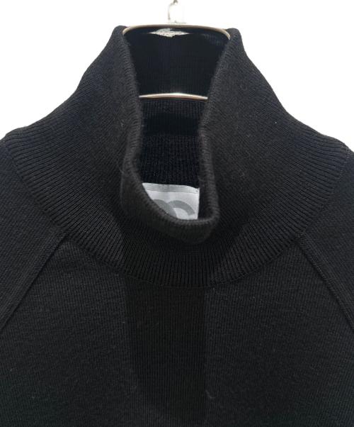 CHANEL（シャネル）CHANEL (シャネル) テープロゴタートルネックニット ブラック サイズ:40の古着・服飾アイテム