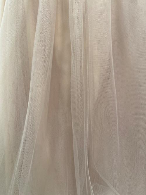 Fabiana Filippi（ファビアナフィリッピ）Fabiana Filippi (ファビアナフィリッピ) チュールロングスカート ベージュ サイズ:40の古着・服飾アイテム