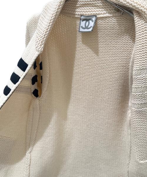 CHANEL（シャネル）CHANEL (シャネル) ジップアップニット アイボリー サイズ:34の古着・服飾アイテム