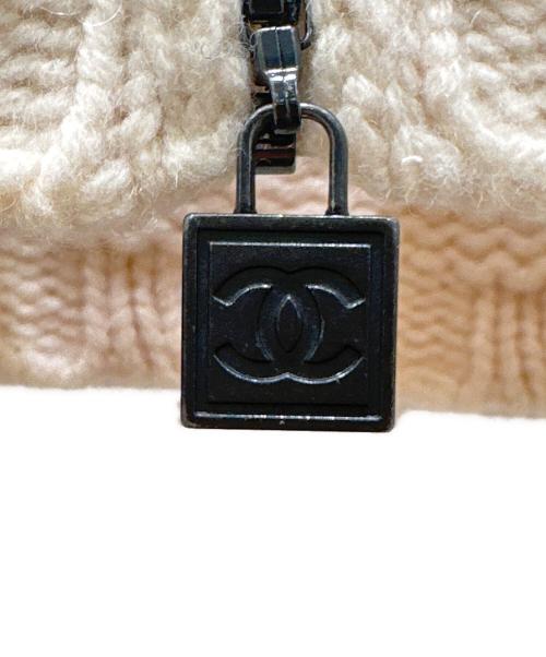 CHANEL（シャネル）CHANEL (シャネル) ジップアップニット アイボリー サイズ:34の古着・服飾アイテム