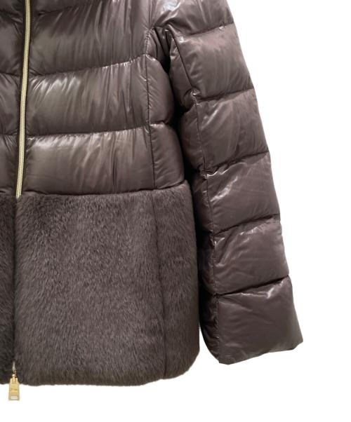 HERNO（ヘルノ）HERNO (ヘルノ) ナイロンウルトラライトレディケープ ブラウン サイズ:38の古着・服飾アイテム