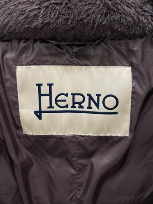 HERNO（ヘルノ）HERNO (ヘルノ) ナイロンウルトラライトレディケープ ブラウン サイズ:38の古着・服飾アイテム
