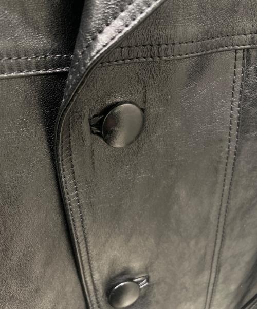 CELINE（セリーヌ）CELINE (セリーヌ) カーコート / ワックスドラムスキン ブラック サイズ:46の古着・服飾アイテム