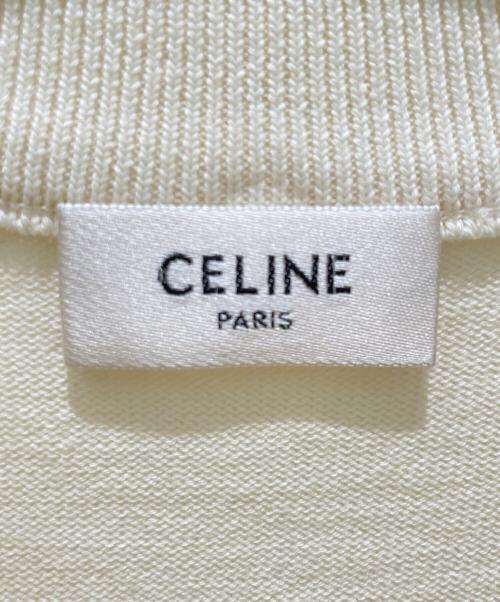 CELINE（セリーヌ）CELINE (セリーヌ) トリオンフハイネックセーター ホワイト サイズ:Lの古着・服飾アイテム
