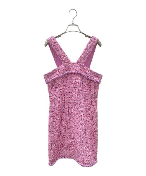 CHANEL（シャネル）CHANEL (シャネル) ツイードミニワンピース ピンク サイズ:34の古着・服飾アイテム
