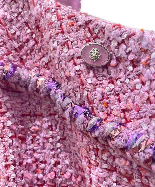 CHANEL（シャネル）CHANEL (シャネル) ツイードミニワンピース ピンク サイズ:34の古着・服飾アイテム