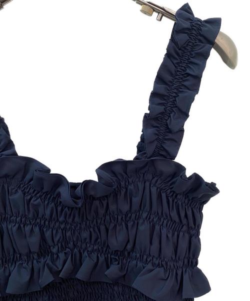 CECILIE BAHNSEN（セシリーバンセン）CECILIE BAHNSEN (セシリーバンセン) Oona ミニドレス ネイビー サイズ:12 未使用品の古着・服飾アイテム