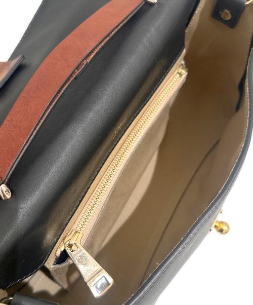 Chloe（クロエ）Chloe (クロエ) フェドラ ブラック×ブラウンの古着・服飾アイテム