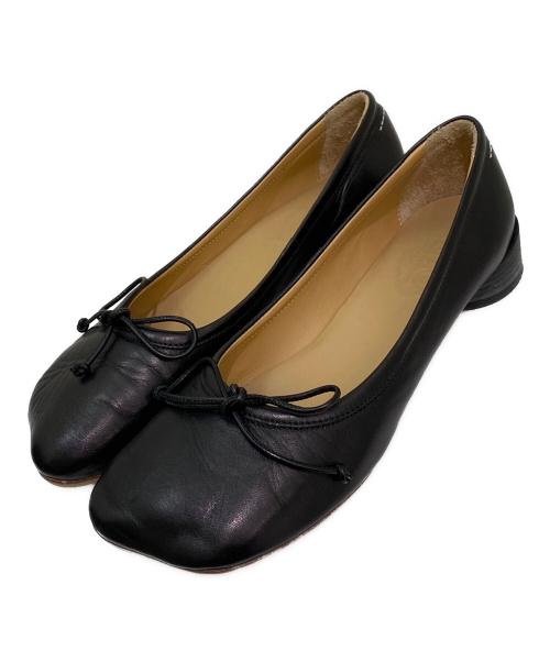 MM6 Maison Margiela（エムエムシックスメゾンマルジェラ）MM6 Maison Margiela (エムエムシックス メゾンマルジェラ) バレエシューズ ブラック サイズ:39の古着・服飾アイテム