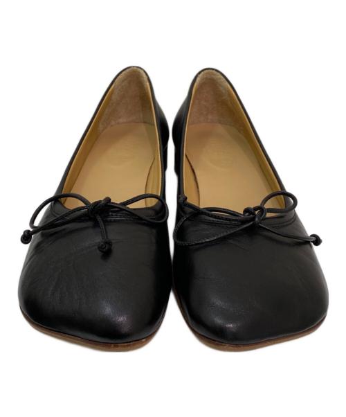 MM6 Maison Margiela（エムエムシックスメゾンマルジェラ）MM6 Maison Margiela (エムエムシックス メゾンマルジェラ) バレエシューズ ブラック サイズ:39の古着・服飾アイテム