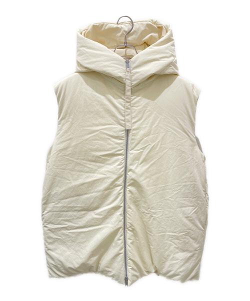 JIL SANDER+（ジルサンダープラス）JIL SANDER+ (ジルサンダープラス) フーデッドオーバーサイズナイロンダウンベスト イエロー サイズ:46の古着・服飾アイテム
