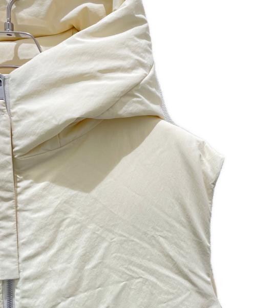 JIL SANDER+（ジルサンダープラス）JIL SANDER+ (ジルサンダープラス) フーデッドオーバーサイズナイロンダウンベスト イエロー サイズ:46の古着・服飾アイテム