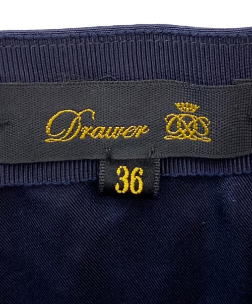 DRAWER（ドゥロワー）DRAWER (ドゥロワー) レースラップスカート ネイビー サイズ:36の古着・服飾アイテム