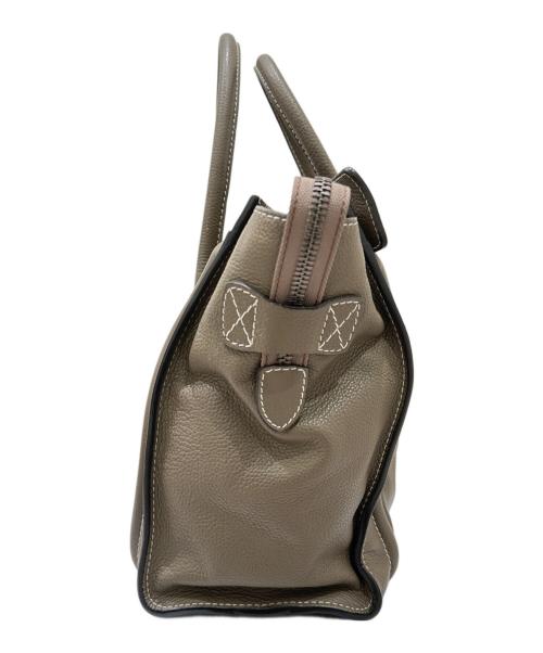CELINE（セリーヌ）CELINE (セリーヌ) ラゲージ マイクロ ハンドバッグ グレージュ サイズ:-の古着・服飾アイテム