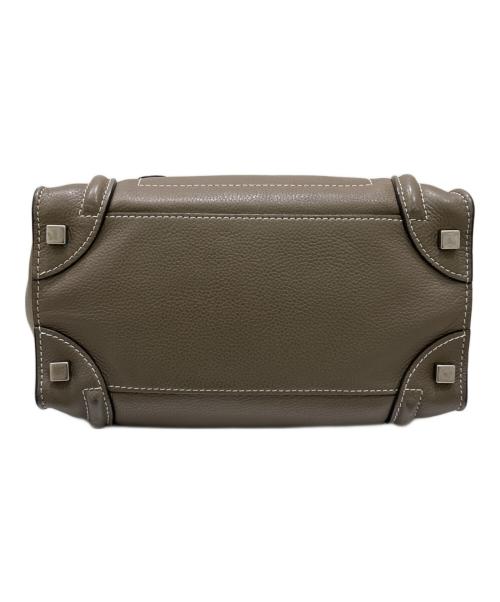 CELINE（セリーヌ）CELINE (セリーヌ) ラゲージ マイクロ ハンドバッグ グレージュ サイズ:-の古着・服飾アイテム