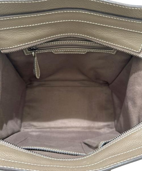 CELINE（セリーヌ）CELINE (セリーヌ) ラゲージ マイクロ ハンドバッグ グレージュ サイズ:-の古着・服飾アイテム