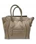 CELINE（セリーヌ）の古着「ラゲージ マイクロ ハンドバッグ」｜グレージュ