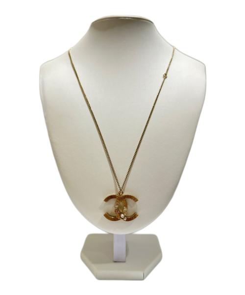 CHANEL（シャネル）CHANEL (シャネル) ココマークフェザーネックレス ゴールドカラー サイズ:-の古着・服飾アイテム