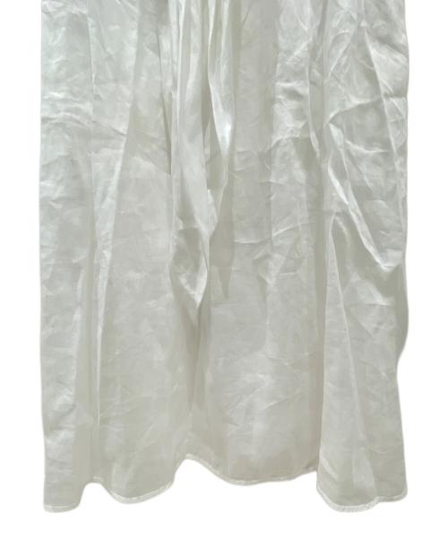 MaxMara（マックスマーラ）MaxMara (マックスマーラ) リネンワンピース ホワイト サイズ:40の古着・服飾アイテム