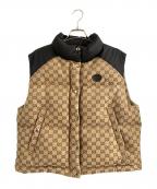 GUCCIグッチ）の古着「23ss GG Cotton Canvas Puffer Vest/23SS GGコットンキャンバスダウンベスト」｜ベージュ