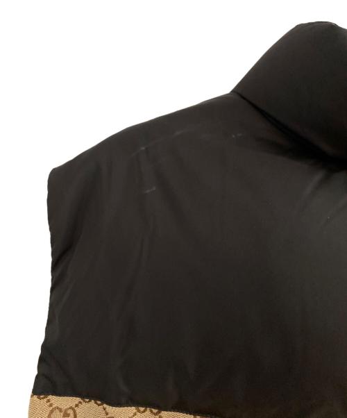 GUCCI（グッチ）GUCCI (グッチ) 23ss GG Cotton Canvas Puffer Vest/23SS GGコットンキャンバスダウンベスト ベージュ サイズ:38の古着・服飾アイテム