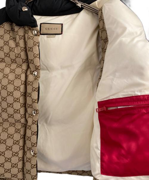 GUCCI（グッチ）GUCCI (グッチ) 23ss GG Cotton Canvas Puffer Vest/23SS GGコットンキャンバスダウンベスト ベージュ サイズ:38の古着・服飾アイテム