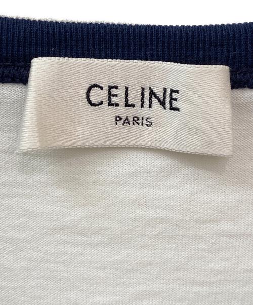 CELINE（セリーヌ）CELINE (セリーヌ) トリオンフロゴTシャツ ホワイト サイズ:Sの古着・服飾アイテム