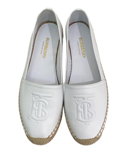 BURBERRY（バーバリー）BURBERRY (バーバリー) TABITHA エスパドリーユ ホワイト サイズ:35の古着・服飾アイテム
