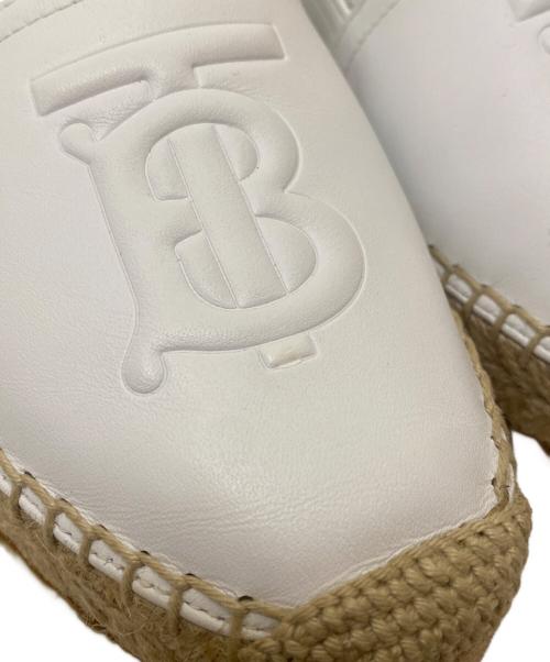 BURBERRY（バーバリー）BURBERRY (バーバリー) TABITHA エスパドリーユ ホワイト サイズ:35の古着・服飾アイテム