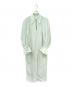 Mame Kurogouchi（マメクロゴウチ）の古着「CottonSilk Broad Basket Motif Shirt Dress」｜ミントグリーン