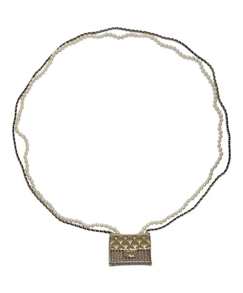 CHANEL（シャネル）CHANEL (シャネル) マトラッセバッグモチーフフェイクパールネックレスの古着・服飾アイテム