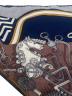 中古・古着 HERMES (エルメス) トライアングルジェアン 鞍職人の花束 ブルー×ブラウン サイズ:-：50000円