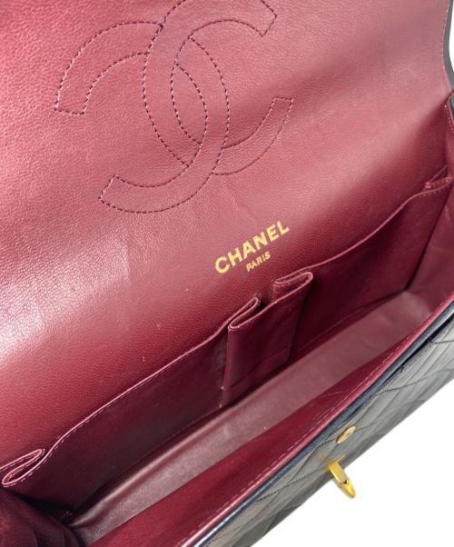 CHANEL（シャネル）CHANEL (シャネル) マトラッセ フラップショルダーバッグ ブラック×ゴールド金具の古着・服飾アイテム