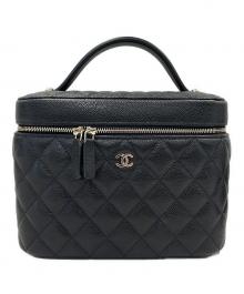 CHANEL（シャネル）の古着「タイムレスクラシック ヴァニティバッグ」｜ブラック