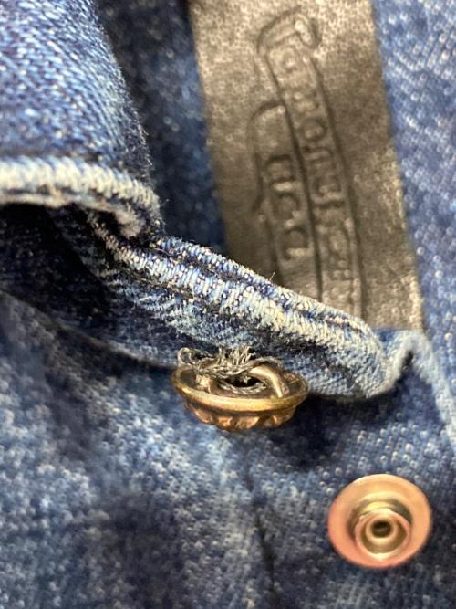 CHROME HEARTS（クロムハーツ）CHROME HEARTS (クロムハーツ) クロスパッチデニムシャツ インディゴ サイズ:Mの古着・服飾アイテム