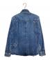 CHROME HEARTS (クロムハーツ) クロスパッチデニムシャツ インディゴ サイズ:M：650000円