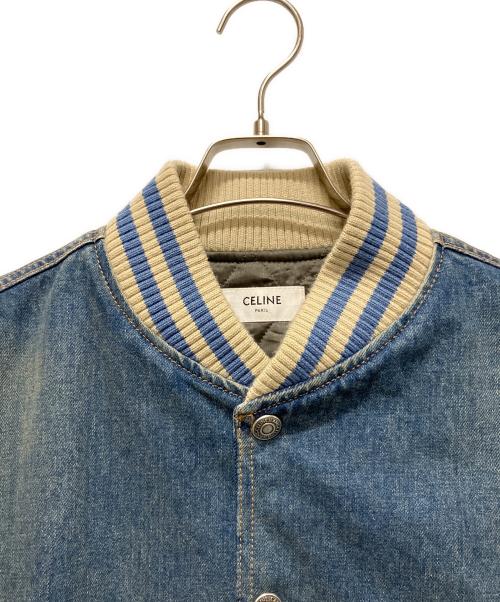 CELINE（セリーヌ）CELINE (セリーヌ) 25SS Loose Triomphe Teddy in Trail Wash Denim 