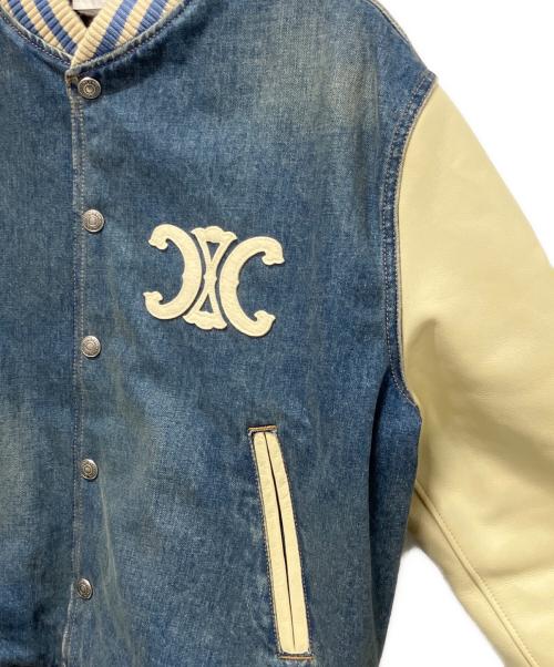 CELINE（セリーヌ）CELINE (セリーヌ) 25SS Loose Triomphe Teddy in Trail Wash Denim 